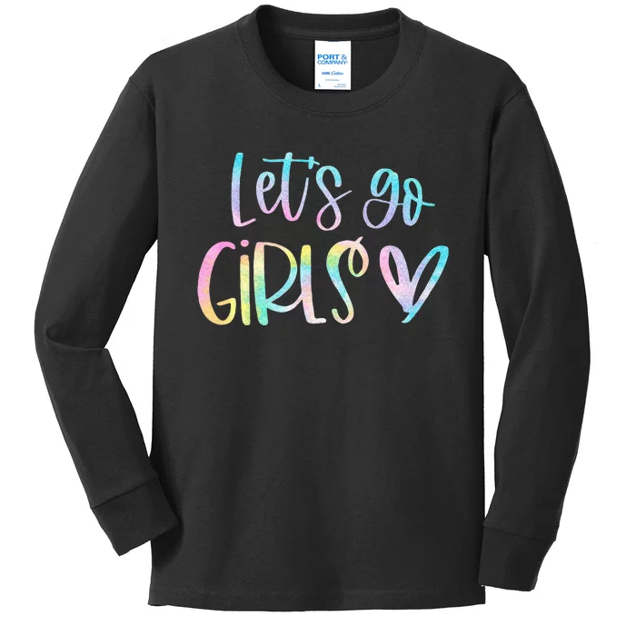 Lets Go Bachelorette Party Bridal Bride Trip Kids Long Sleeve Shirt