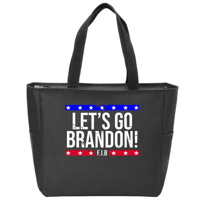 Let's Go Brandon! F.J.B F Biden FJB Zip Tote Bag