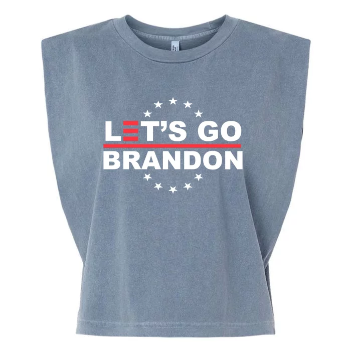 Let's Go Brandon Garment-Dyed Women's Muscle Tee