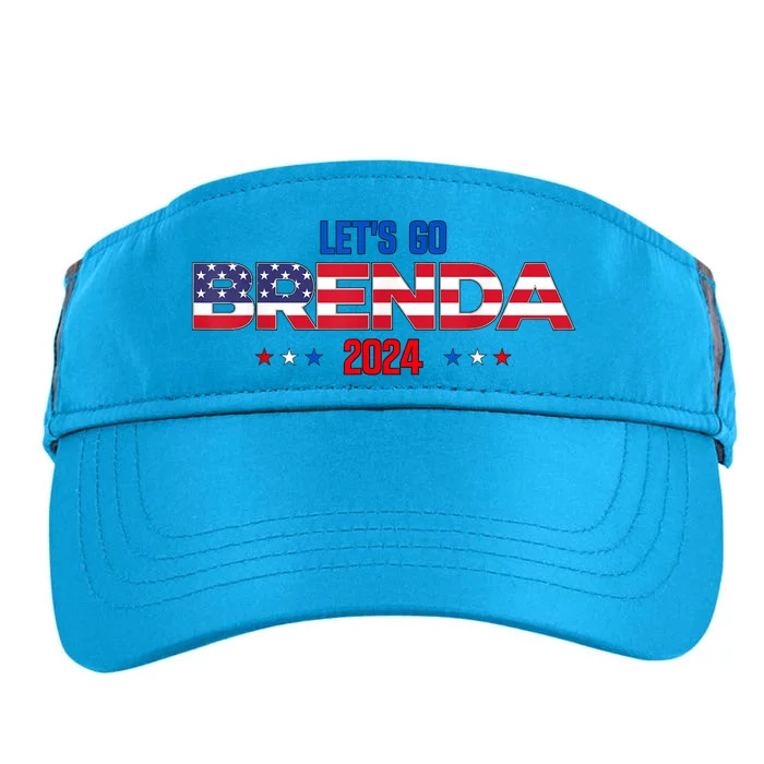 LetS Go Brenda Kamala Harris Vote For President 2024 Adult Drive Performance Visor