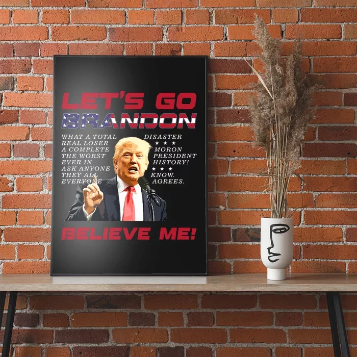 Lets Go Brandon Trump President Pro Trump 2024 Political Poster