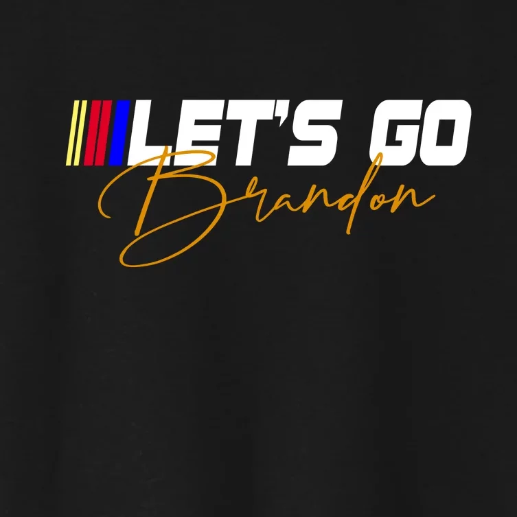 Let's Go Brandon Signature Women's Crop Top Tee