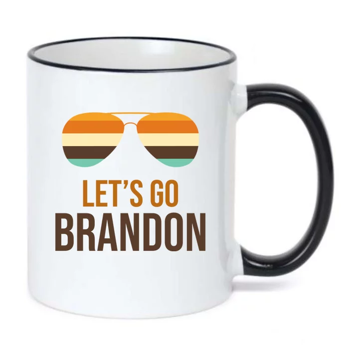 Let's Go Brandon F Joe Biden Cool Shades Retro Black Color Changing Mug