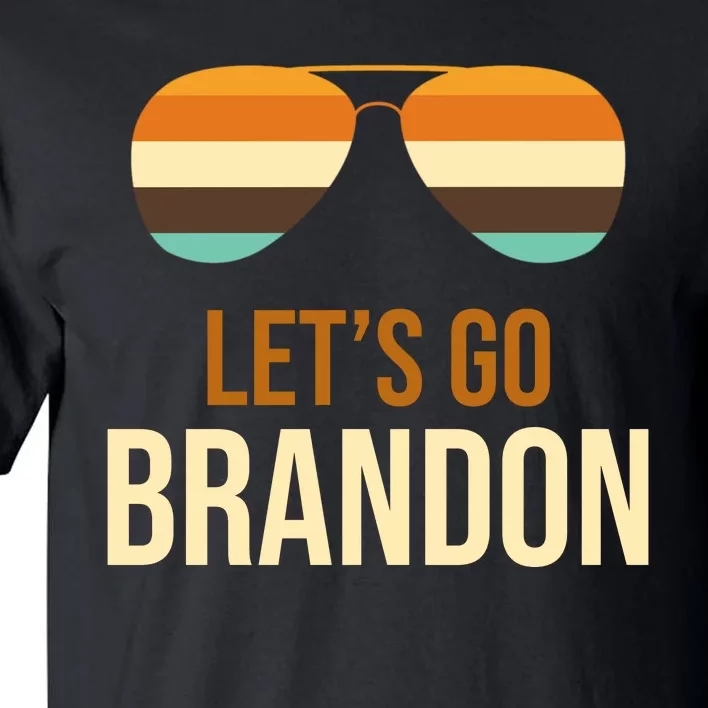 Let's Go Brandon F Joe Biden Cool Shades Retro Tall T-Shirt