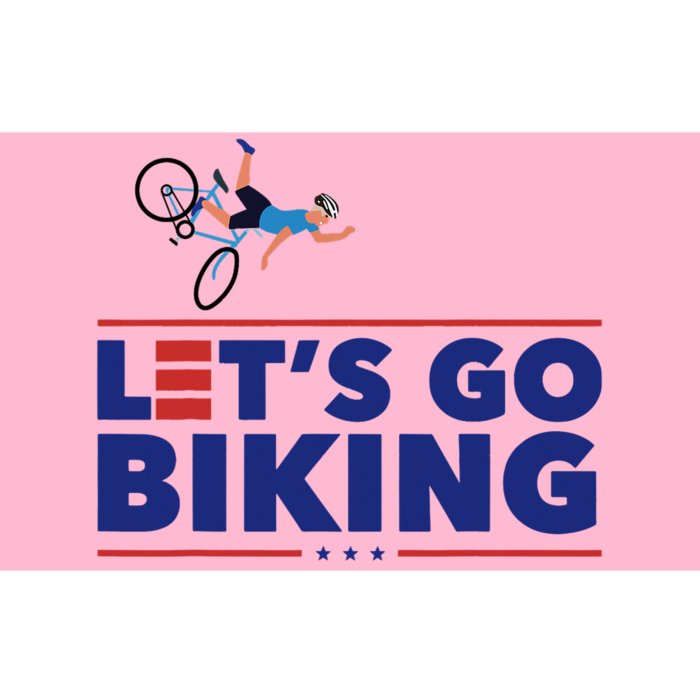 Lets Go Biking Biden Falling Off The Bike Funny Sarcastic Bumper Sticker