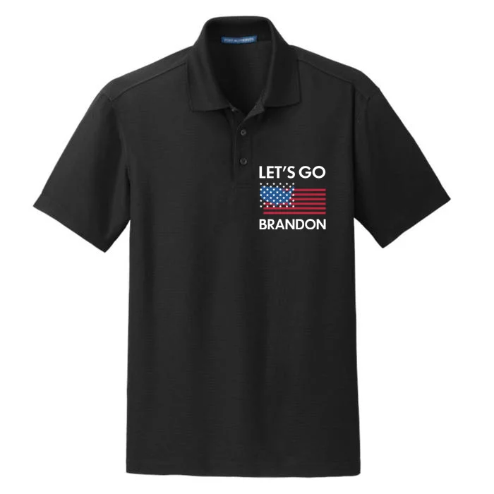 LETS GO BRANDON Dry Zone Grid Performance Polo