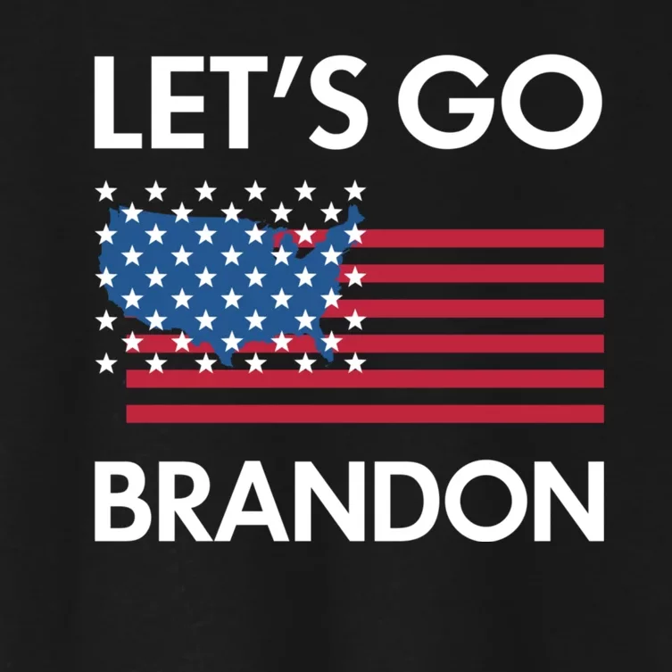 LETS GO BRANDON Women's Crop Top Tee