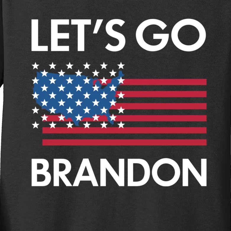 LETS GO BRANDON Kids Long Sleeve Shirt