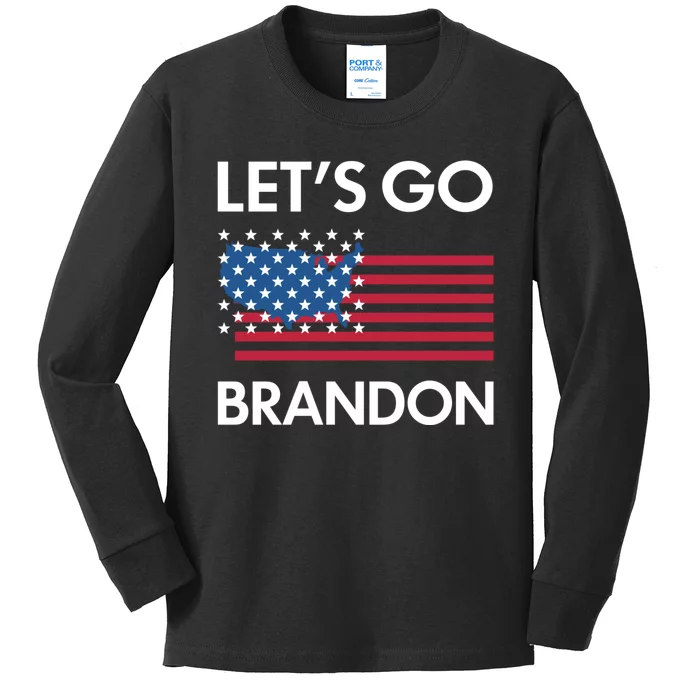 LETS GO BRANDON Kids Long Sleeve Shirt