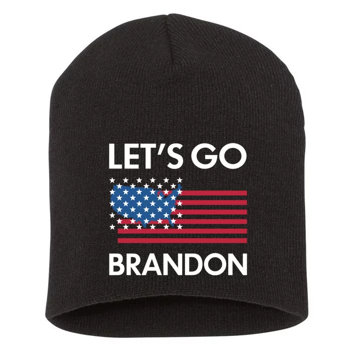 LETS GO BRANDON Short Acrylic Beanie