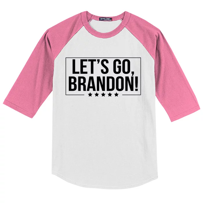 LetS Go Brandon Chant Joe Biden Event Sports Gift Kids Colorblock Raglan Jersey