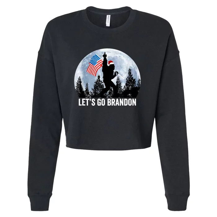 Let's Go Brandon Lets Go Brandon Lgb Fjb Anti Biden Cropped Pullover Crew