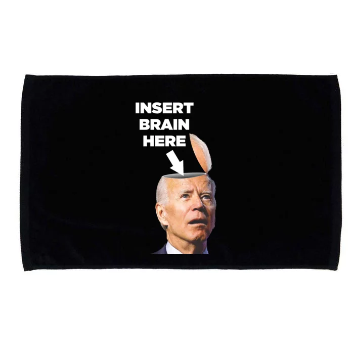 Let's Go Brandon Insert Brain Here Microfiber Hand Towel