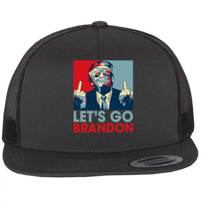 Let's Go Brandon Conservative Anti Liberal Flat Bill Trucker Hat