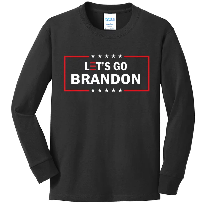 Let's Go Brandon Biden Chant Funny Meme Kids Long Sleeve Shirt