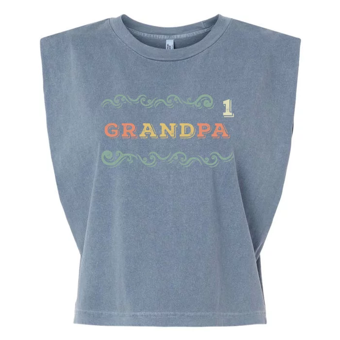 Loving Grandfather Best Grandpa Ever Day Grandparent Gift Garment-Dyed Women's Muscle Tee