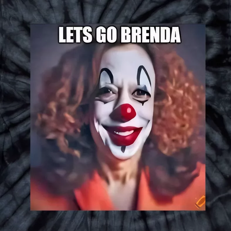 LetS Go Brenda Kamala Harris 2024 Kamala Clown LetS Go Brenda Tie-Dye T-Shirt