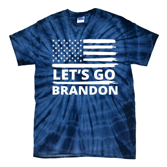 Let's Go Brandon American Flag Tie-Dye T-Shirt