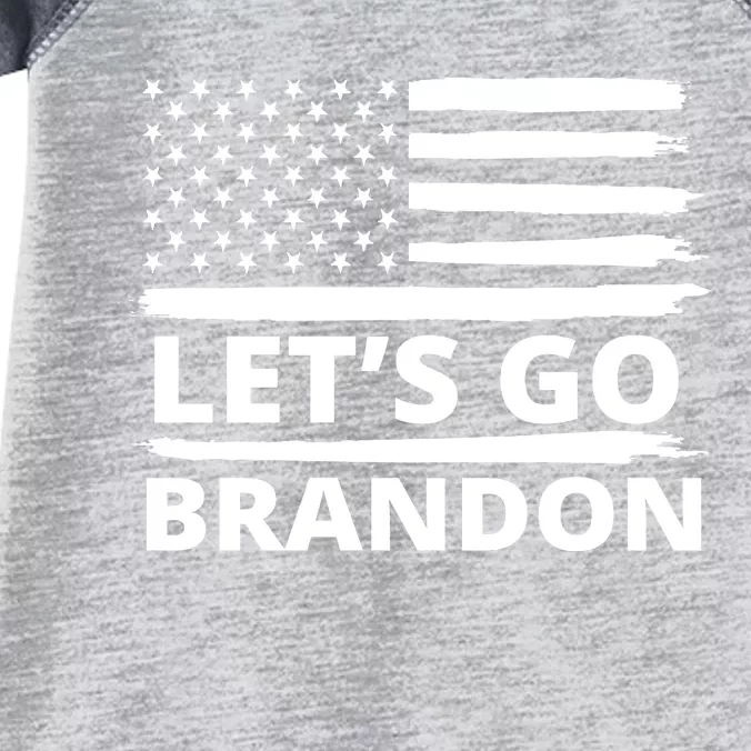 Let's Go Brandon American Flag Infant Baby Jersey Bodysuit