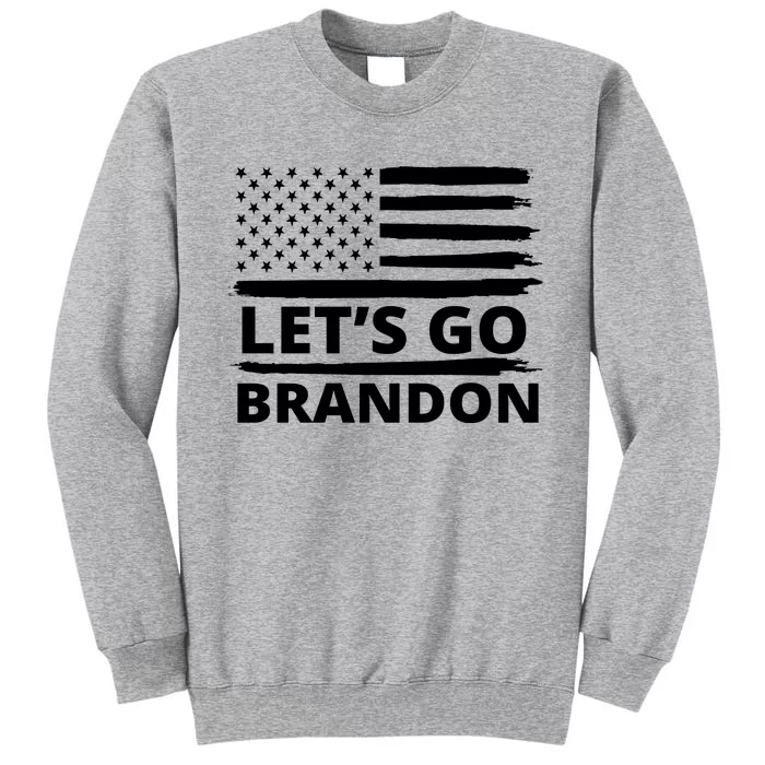 Let's Go Brandon American Flag Tall Sweatshirt