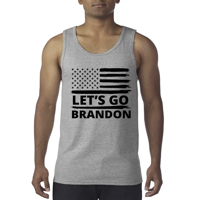 Let's Go Brandon American Flag Tank Top