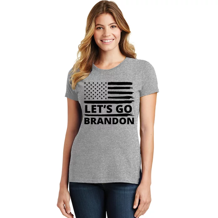 Let's Go Brandon American Flag Women's T-Shirt