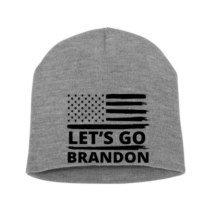 Let's Go Brandon American Flag Short Acrylic Beanie