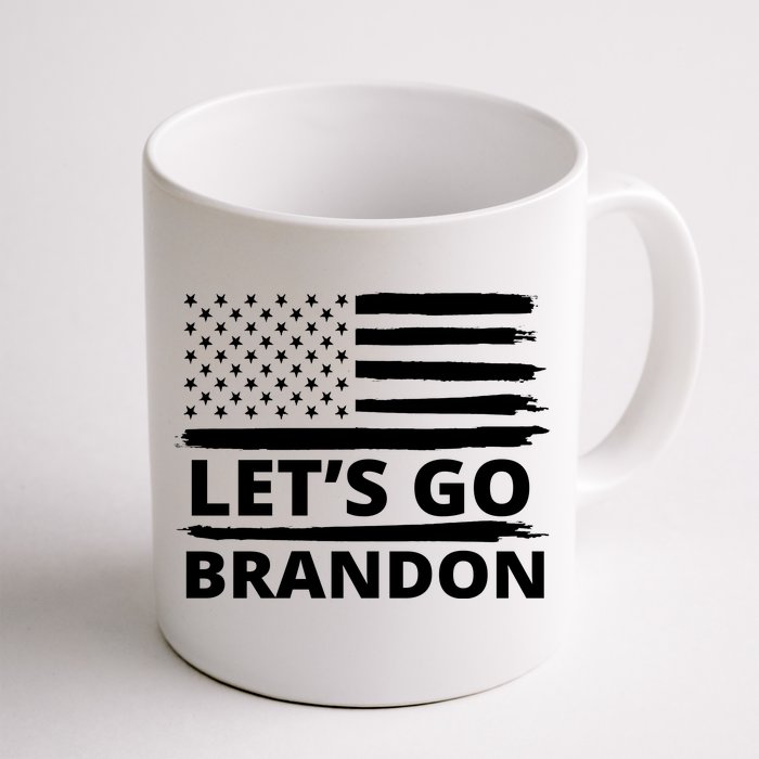 Let's Go Brandon American Flag Front & Back Coffee Mug