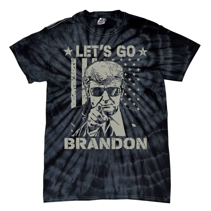 Lets Go Braden Brandon US Flag Funny Trendy Sarcastic Tie-Dye T-Shirt