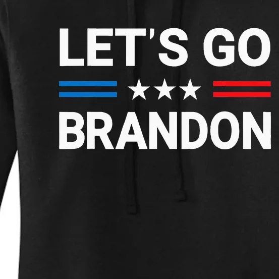 Lets Go Brandon Conservative US Flag Gift Women's Pullover Hoodie