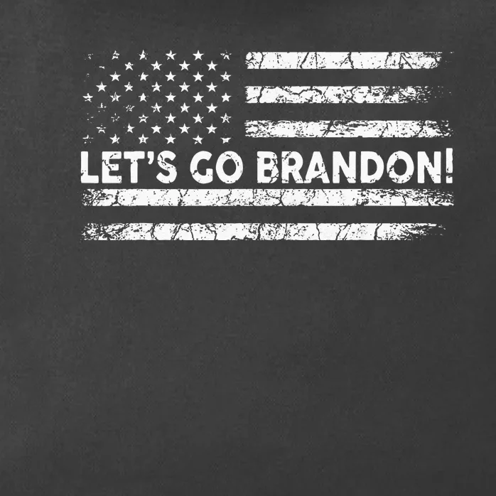 Lets Go Brandon Joe Biden Chant Impeach Biden USA Flag Zip Tote Bag