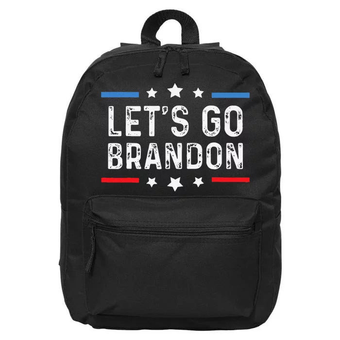 Lets Go Brandon Lets Go Brandon Funny 16 in Basic Backpack