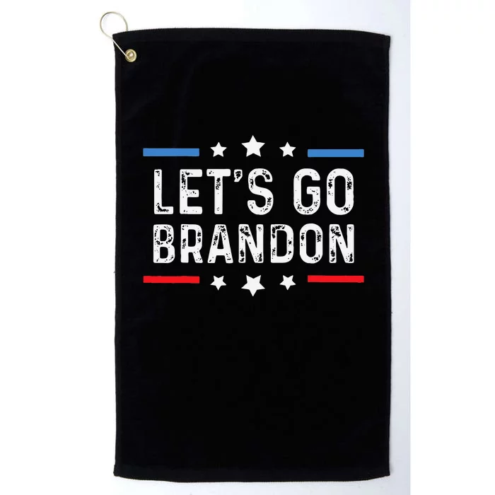 Lets Go Brandon Lets Go Brandon Funny Platinum Collection Golf Towel