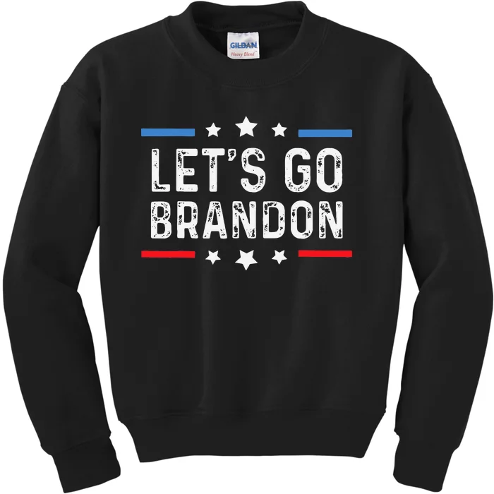 Lets Go Brandon Lets Go Brandon Funny Kids Sweatshirt