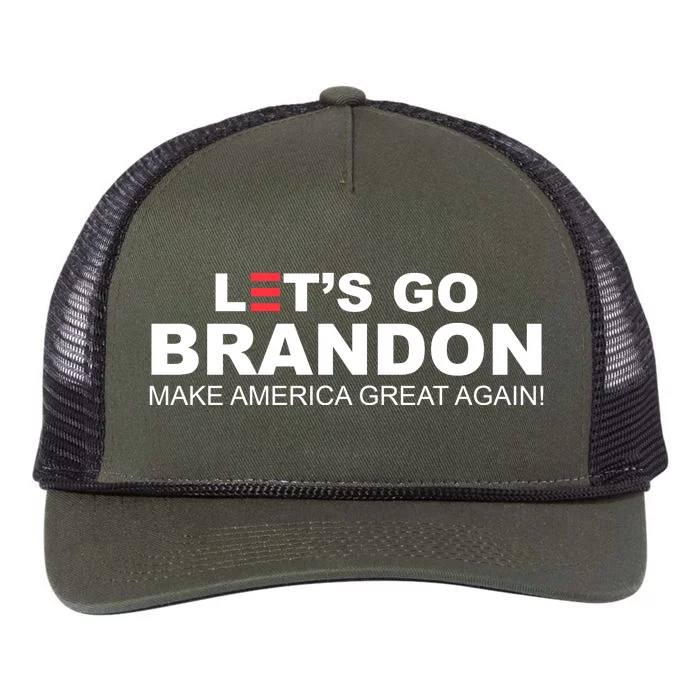 Let's Go Brandon Make American Great Again Retro Rope Trucker Hat Cap