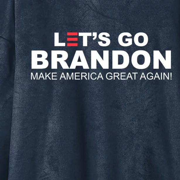 Let's Go Brandon Make American Great Again Hooded Wearable Blanket