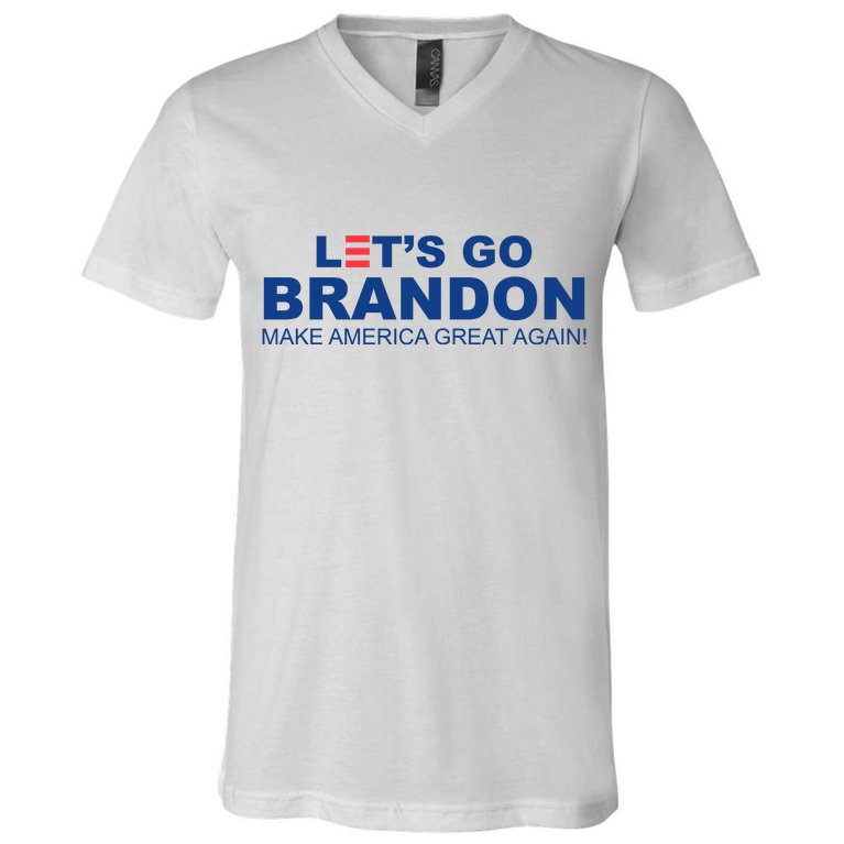 Let's Go Brandon Make American Great Again V-Neck T-Shirt