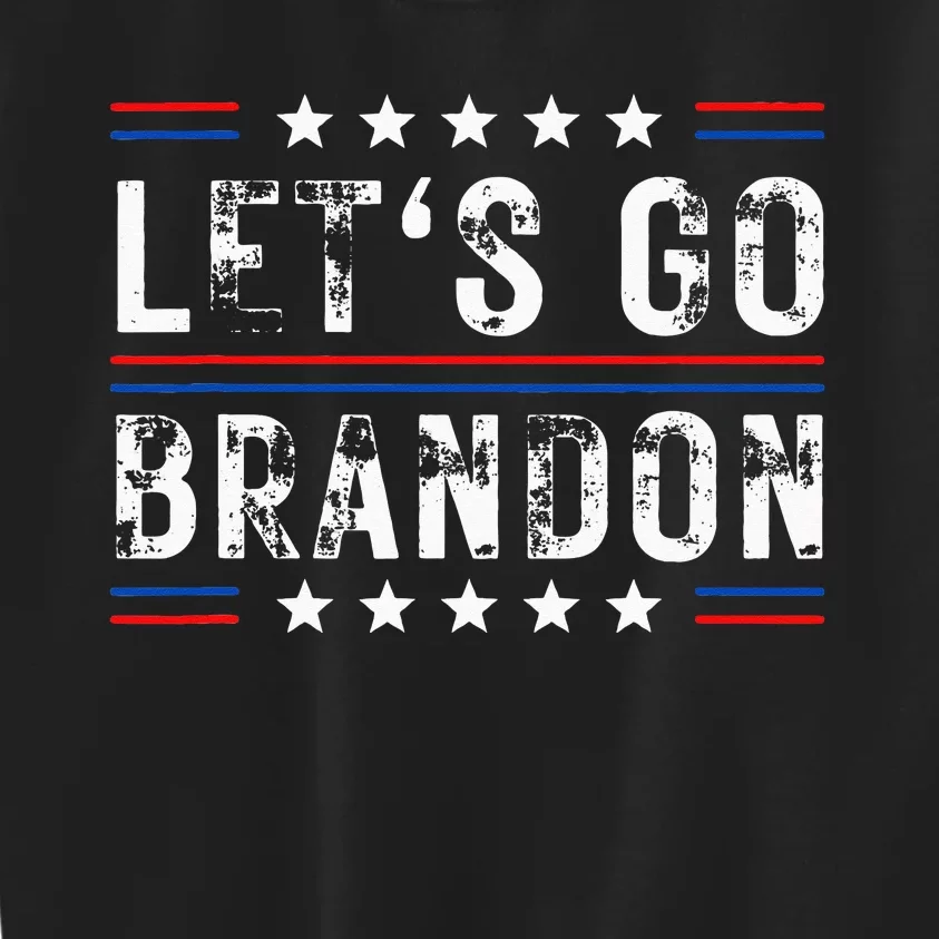 Lets Go Brandon Tee Funny Trendy Sarcastic Lets Go Brandon Kids Sweatshirt