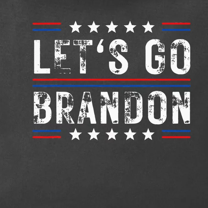 Lets Go Brandon Tee Funny Trendy Sarcastic Lets Go Brandon Zip Tote Bag