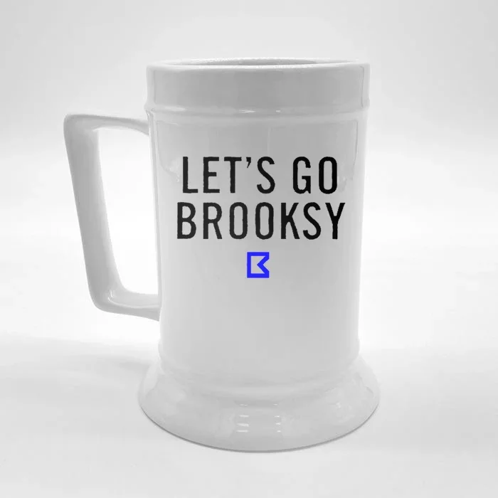 Lets Go Brooksy Front & Back Beer Stein