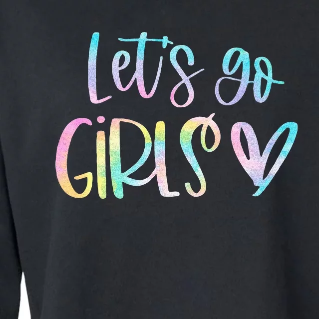 Lets Go Bachelorette Party Bridal Bride Trip Cropped Pullover Crew