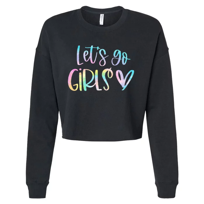 Lets Go Bachelorette Party Bridal Bride Trip Cropped Pullover Crew