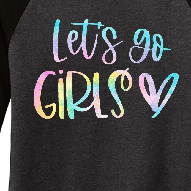 Lets Go Bachelorette Party Bridal Bride Trip Women's Tri-Blend 3/4-Sleeve Raglan Shirt