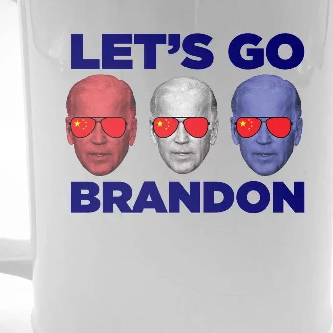 Let's Go Brandon 3 Faces Front & Back Beer Stein