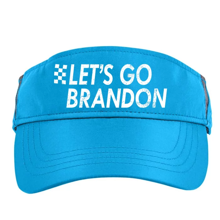 Let's Go Brandon Racing Flag Biden Chant Adult Drive Performance Visor