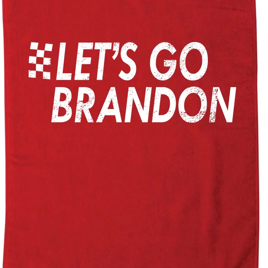 Let's Go Brandon Racing Flag Biden Chant Platinum Collection Golf Towel