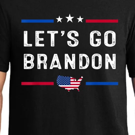 Let’s Go Brandon Conservative US Flag Pajama Set