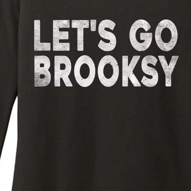 Lets Go Brooksy Womens CVC Long Sleeve Shirt