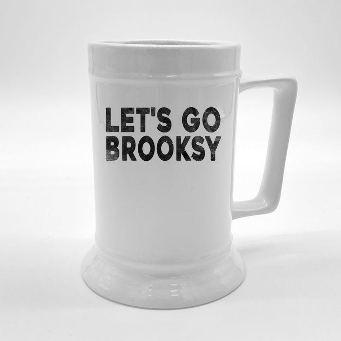 Lets Go Brooksy Front & Back Beer Stein