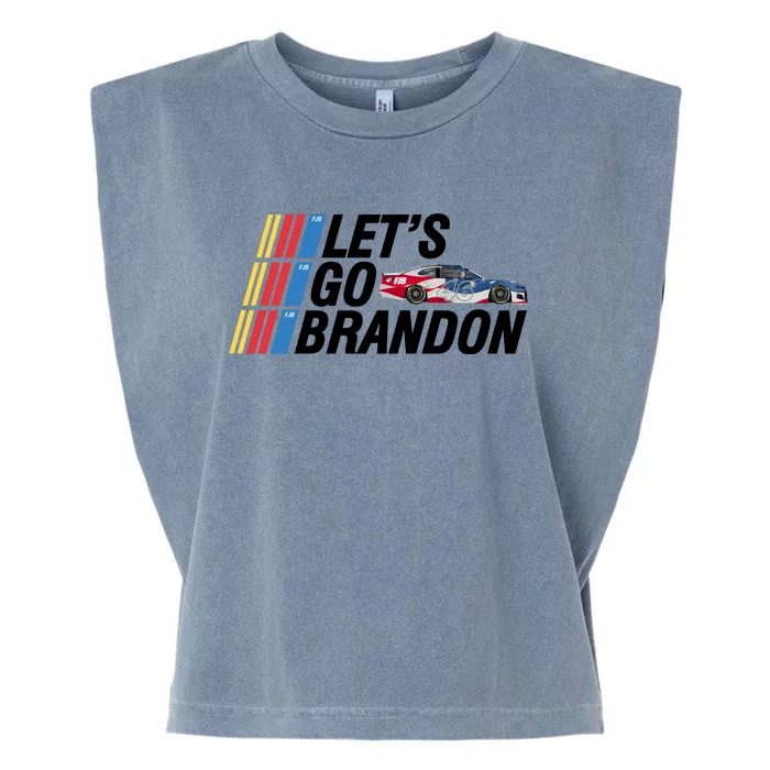 Let's Go Brandon Racing ORIGINAL Garment-Dyed Women's Muscle Tee